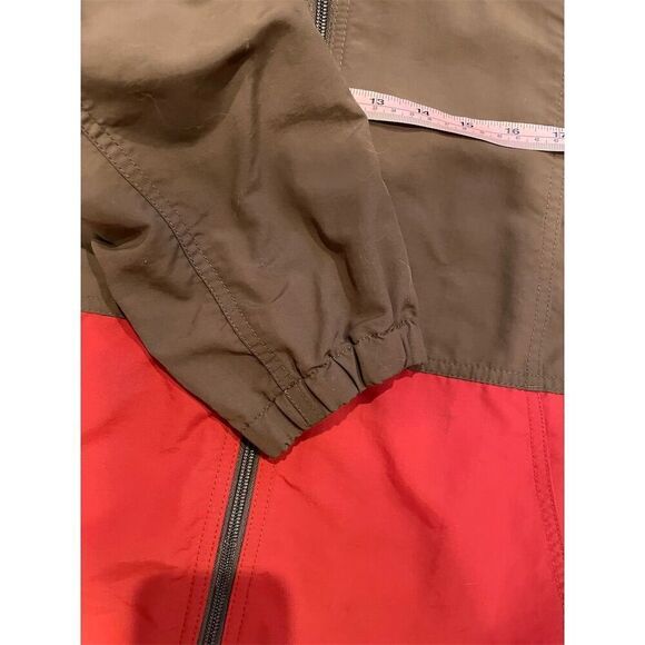 LL Bean Men's Windbreaker Jacket L Multicolor Color Block Hooded Zip - Picture 6 of 10